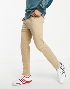 Зауженные эластичные чиносы выбеленного цвета Calvin Klein Jeans 016-Светло-бежевый
