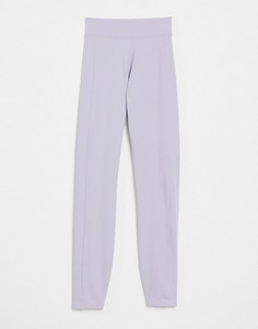 Леггинсы для занятий йогой с драпировкой на штанинах ASOS 4505-Фиолетовый цвет