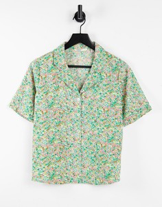 Рубашка с короткими рукавами и цветочным принтом Only-Multi