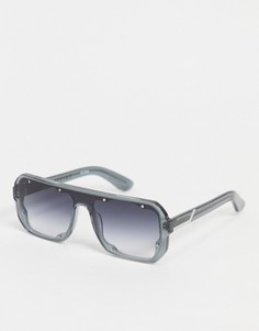 Мужские солнцезащитные очки в черной квадратной оправе Spitfire Cut Twenty Eight-Черный