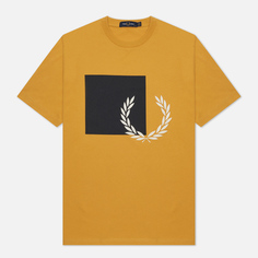 Женская футболка Fred Perry Printed Graphic, цвет жёлтыйS