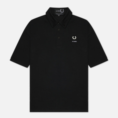 Мужское поло Fred Perry x Raf Simons Button Down, цвет чёрный