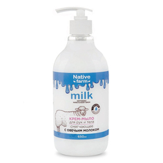 Смягчающее крем-мыло для рук и тела с овечьим молоком "Milk Native farm" Vilsen