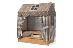 Кровать-домик с бортиком и ящиками Можга Hoff