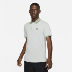 Мужская рубашка-поло с плотной посадкой The Nike Polo Slam - Белый