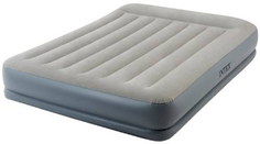Кровать надувная Intex Pillow Rest Mid-Rise, со встроенным насососом 220В, 152 см (64118)