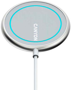 Беспроводное зарядное устройство Canyon CNS-WCS100 Silver