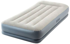 Кровать надувная Intex Pillow Rest Mid-Rise, со встроенным насосом 220В, 99 см (64116)