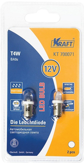 Лампа автомобильная Kraft T4W (BA9s) 12V White (KT 700071)