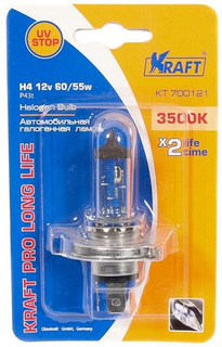 Лампа автомобильная Kraft H4 12v 60/55w P43t Pro Long Life (KT 700121)