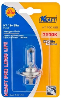 Лампа автомобильная Kraft H7 12v 55w PX26d Pro Long Life (KT 700122)