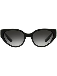 Dolce & Gabbana Eyewear солнцезащитные очки в овальной оправе с монограммой