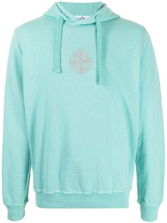 Stone Island худи с вышитым логотипом