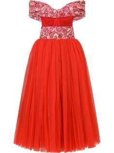 Dolce & Gabbana жаккардовое платье с цветочным узором