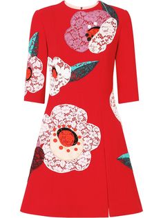 Dolce & Gabbana расклешенное платье с цветочным принтом