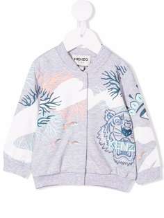 Kenzo Kids куртка на молнии с вышивкой