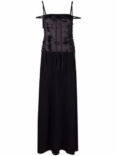 Givenchy вечернее платье с бюстье и лентами