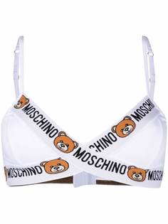 Moschino бюстгальтер Teddy Bear с треугольными чашками
