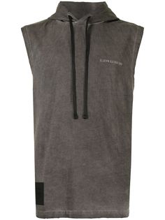 izzue худи без рукавов с выцветшим эффектом