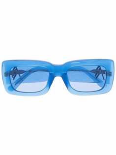 The Attico солнцезащитные очки в прозрачной квадратной оправе