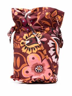 La DoubleJ сумка-ведро с цветочным принтом