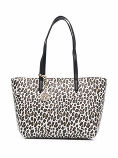 DKNY сумка-тоут с леопардовым принтом