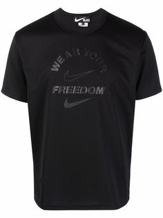 Black Comme Des Garçons футболка из коллаборации с Nike