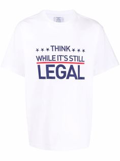 VETEMENTS футболка с надписью
