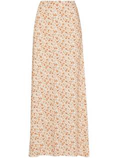 Reformation юбка с цветочным принтом