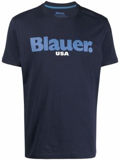 Blauer футболка с логотипом