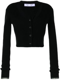 Proenza Schouler White Label укороченный кардиган в рубчик