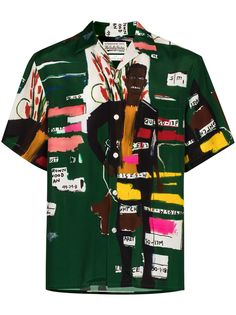 Wacko Maria рубашка с короткими рукавами из коллаборации с Jean-Michel Basquiat