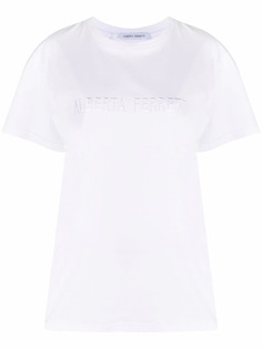 Alberta Ferretti футболка с вышитым логотипом