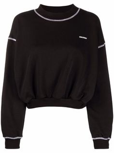 RED Valentino толстовка с декоративной строчкой