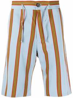 PAUL SMITH шорты-бермуды в полоску с кулиской