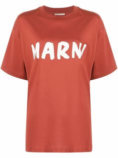 Marni футболка с логотипом