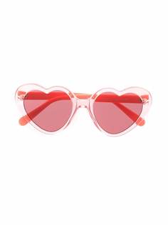 Stella McCartney Eyewear солнцезащитные очки в оправе в форме сердца