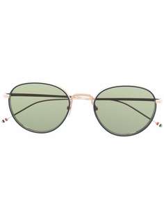 Thom Browne Eyewear солнцезащитные очки TBS119 в круглой оправе