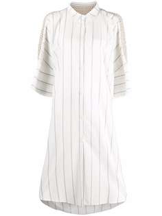 Gentry Portofino платье-рубашка с вязаными вставками