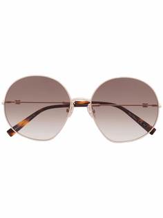 Max Mara массивные солнцезащитные очки в круглой оправе