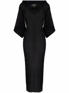 Jean Paul Gaultier Pre-Owned платье макси 1990-х годов с расклешенными рукавами