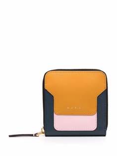 Marni кошелек в стиле колор-блок с логотипом