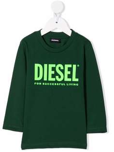 Diesel Kids топ с длинными рукавами и логотипом