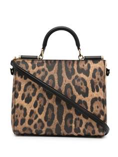 Dolce & Gabbana сумка-тоут с леопардовым принтом
