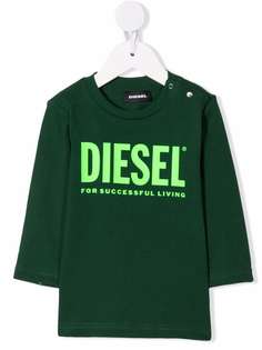 Diesel Kids топ с длинными рукавами и логотипом