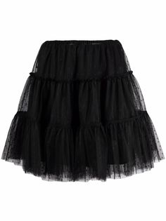 RED Valentino ярусная юбка из тюля пуэн-деспри