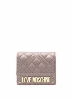 Love Moschino стеганый бумажник с логотипом