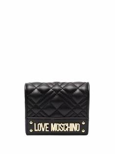 Love Moschino стеганый бумажник с логотипом