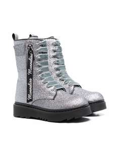 Monnalisa ботинки на массивной подошве с блестками