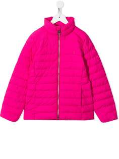 Ralph Lauren Kids пуховик с вышитым логотипом